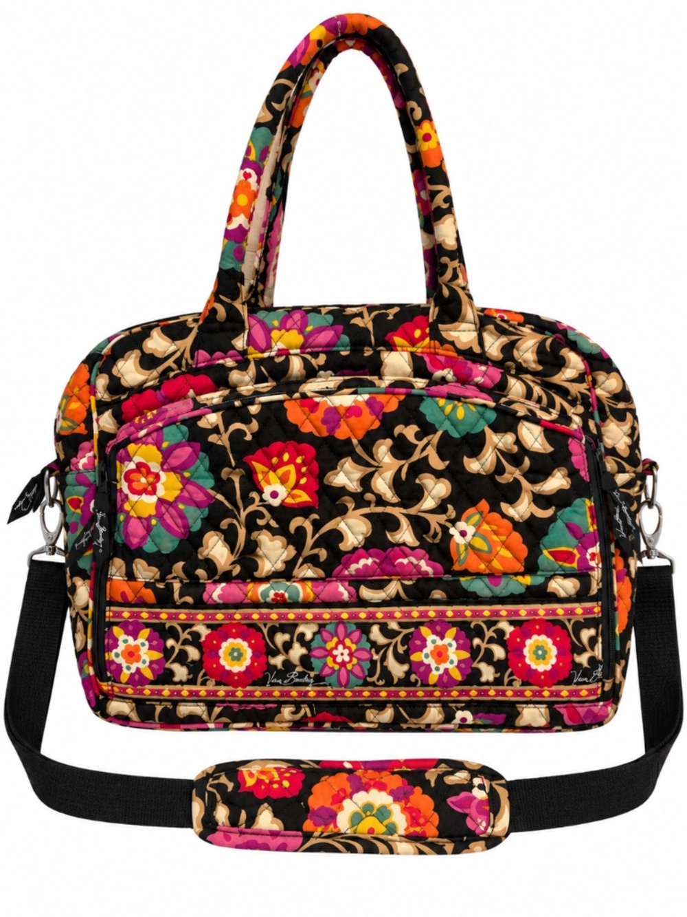 Vera Bradley Metropolitan Laptop Bag in Suzani Floral Pattern